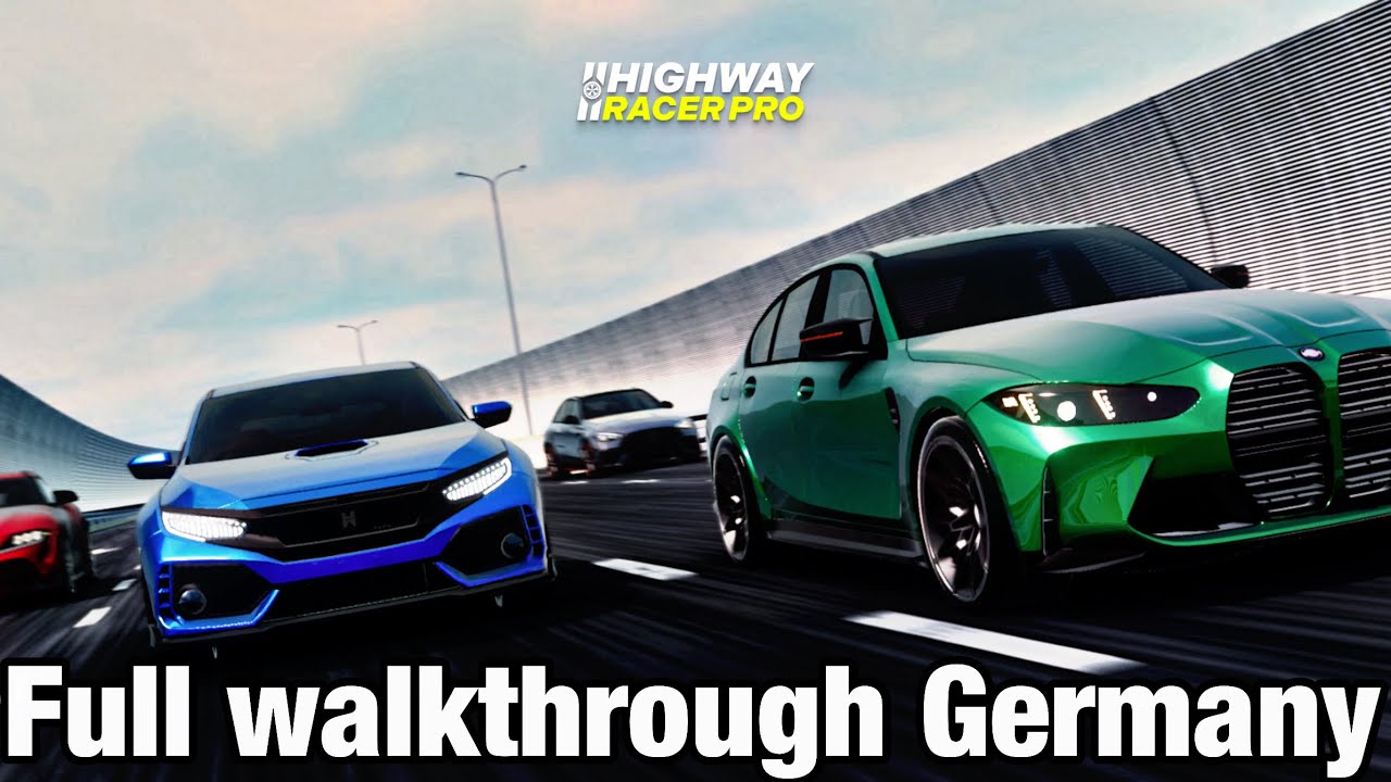 Highway Racer Pro &ndash; Full Germany Map Walkthrough 🚗 | Campaign, Multiplayer & Ladder Races