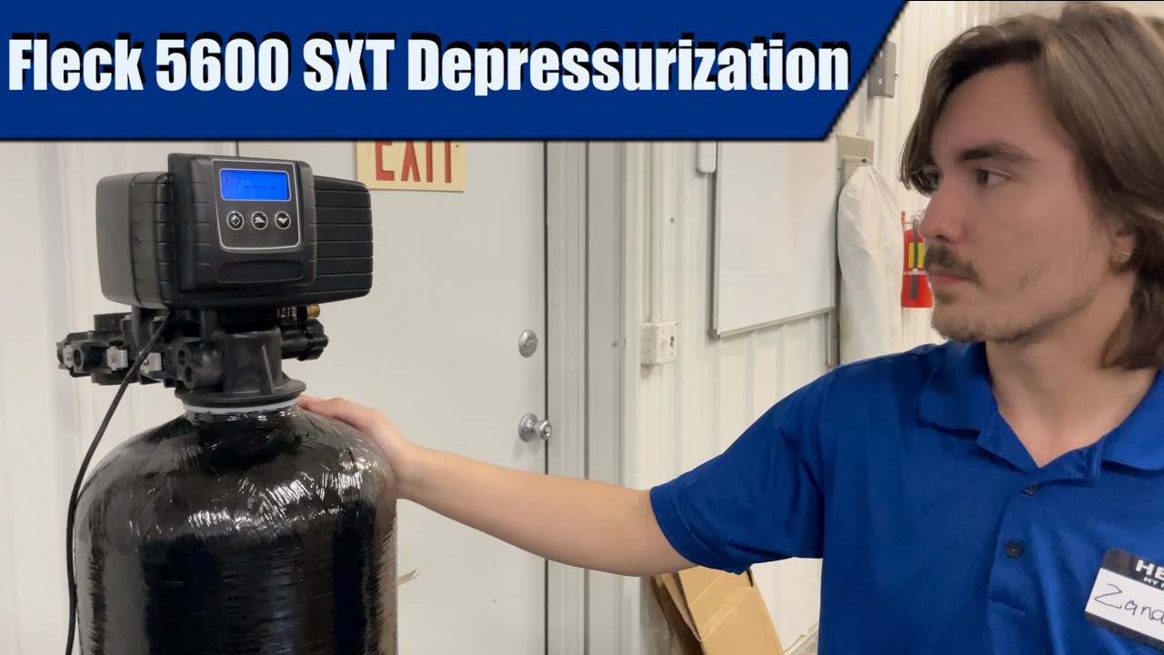 How to Depressurize a Fleck 5600 SXT Control Valve