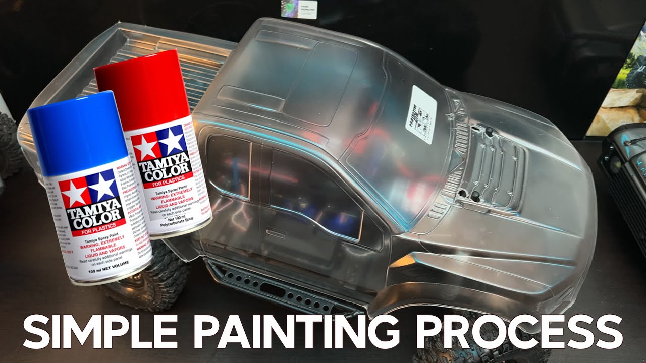 Simple How to paint RC Body Shell:  Painting Tips & Tricks! Spray Paint Proline Ford Raptor Crawler