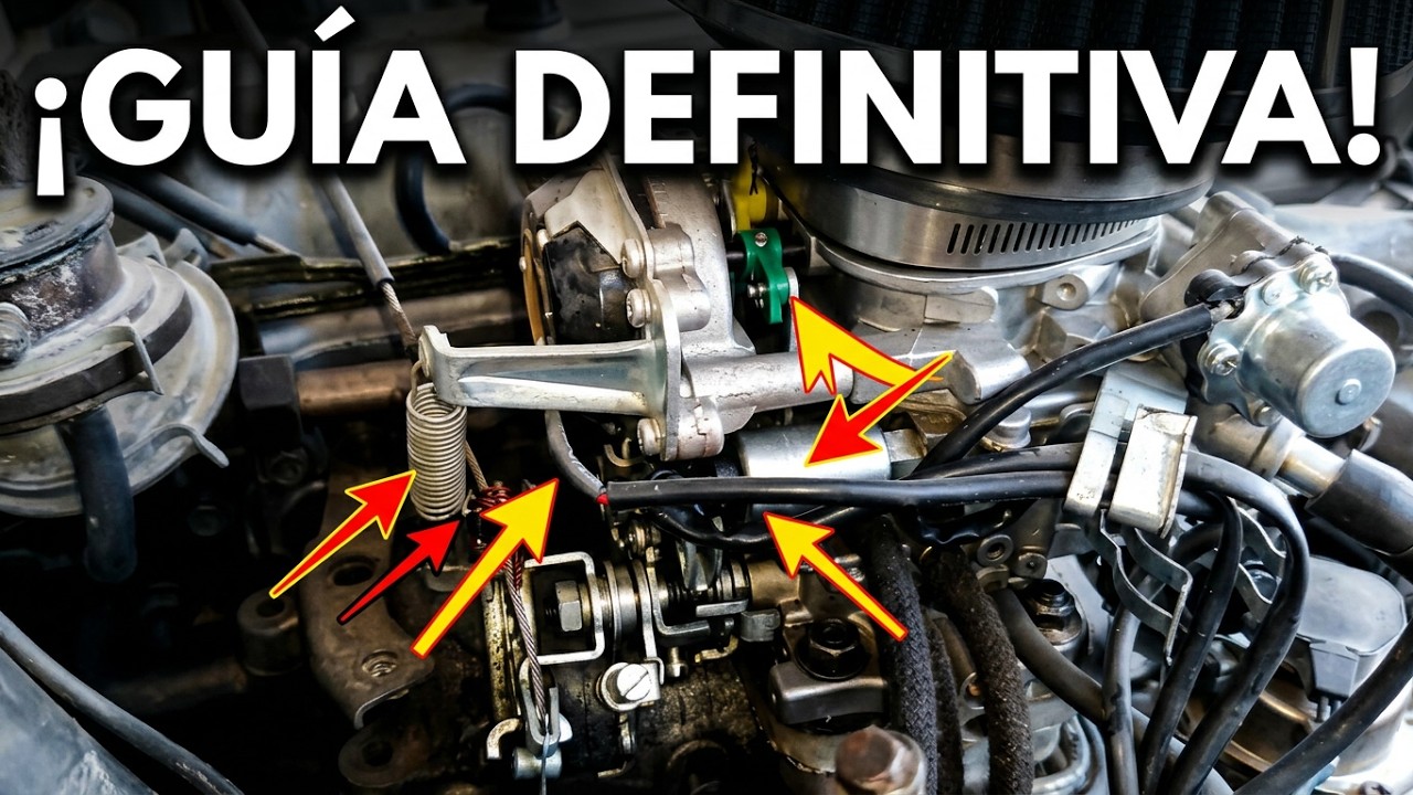 Conexión de Mangueras de vació del carburador Toyota 1987 4x4 Motor 22r.