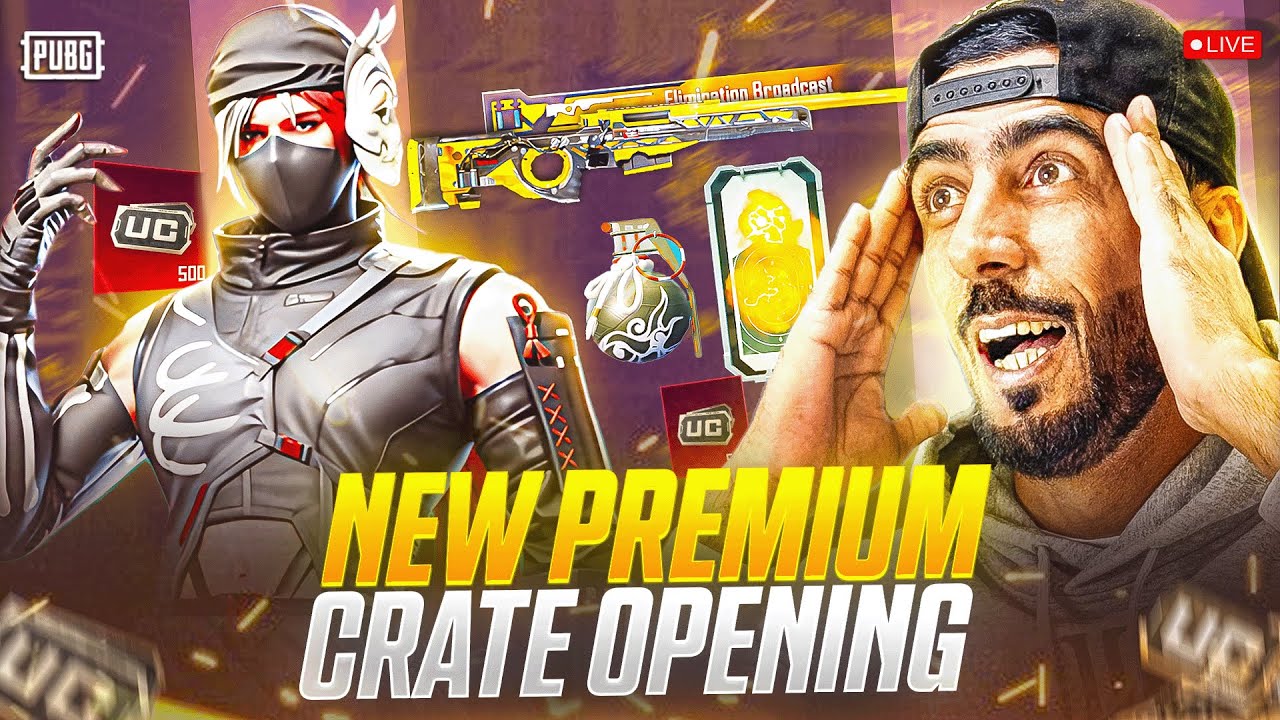 LIVE 💥 NOH Mask Ninja Full Set & Field Commander AWM Upgrade Premium Crate Opening 🎯 PUBG Mobile