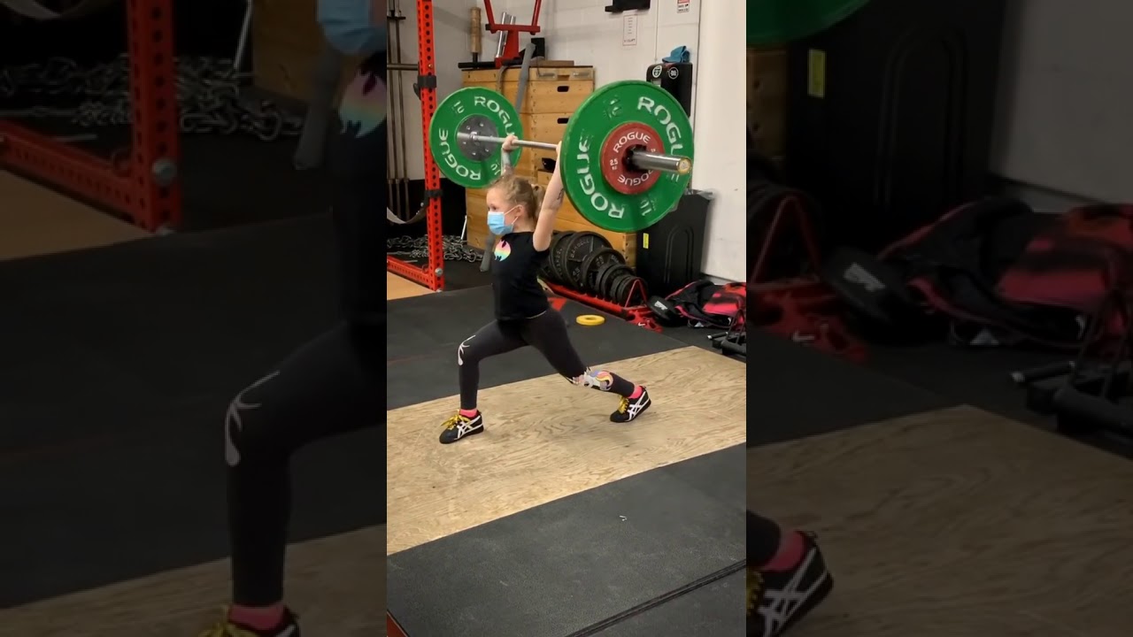 Rory van Ulft: la ni&ntilde;a pesista que es capaz de levantar hasta 80 kilos.