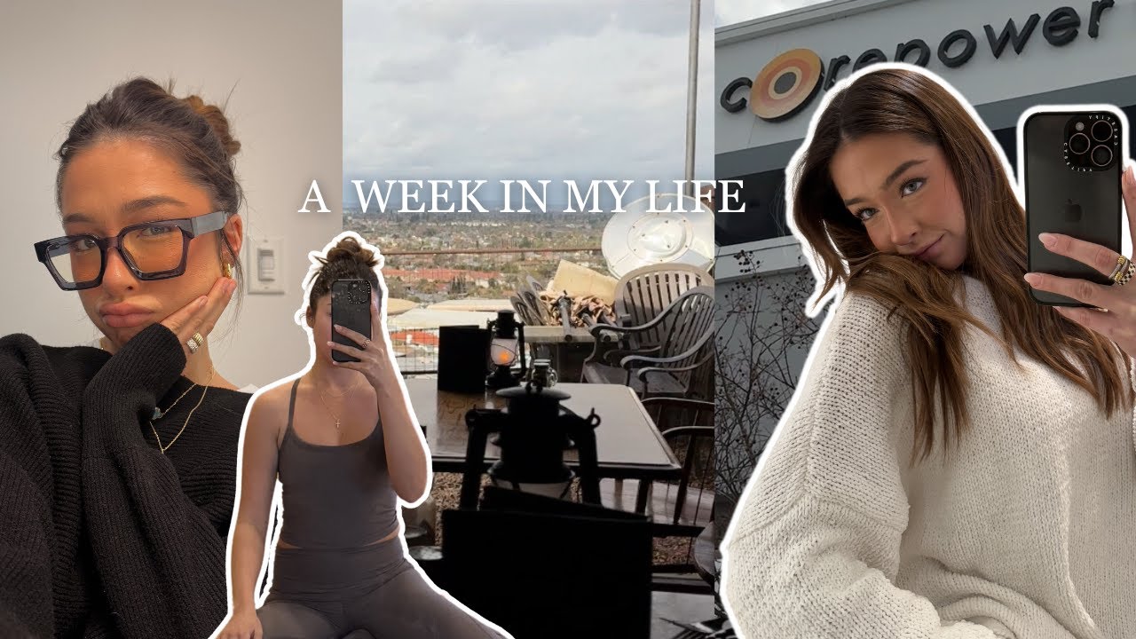 week in my life: rough week at work, hot yoga & date night 🤍