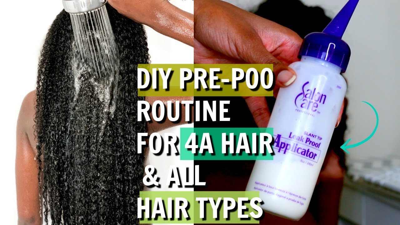 DIY Moisturize Treatment on Little Girls 4A Curly Natural Hair|Pre-poo + Retain Length