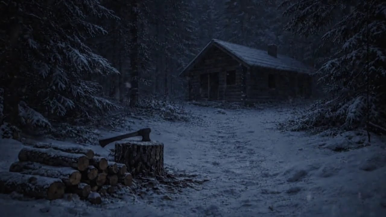 7 Hours Snowstorm Ambience ❄️ | Dark Winter Night Blizzard | Pure Wind Sounds | 4K