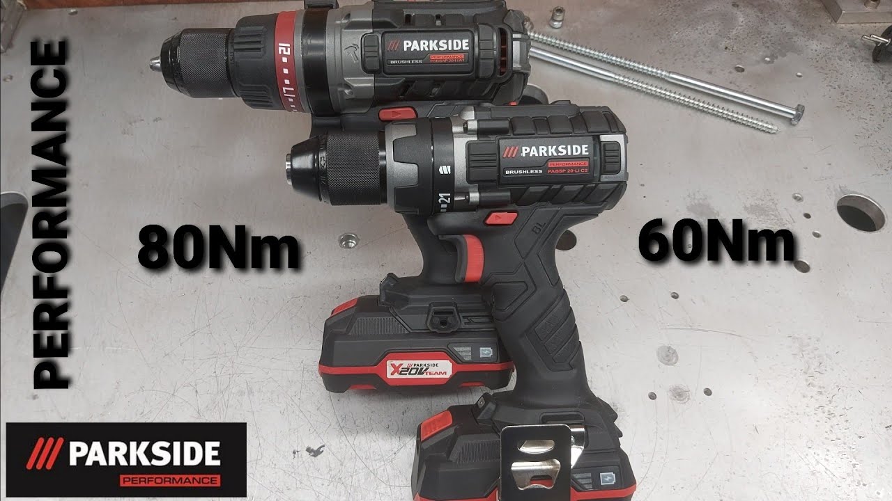 Производительность Parkside 60 Нм vs. Компактная дрель 80 Нм vs. перфоратор.
