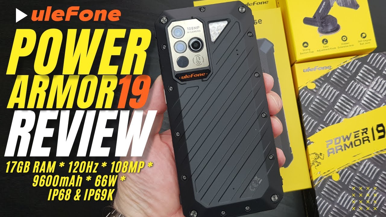 ОБЗОР ULEFONE Power Armor 19: до 17 ГБ ОЗУ, 120 Гц, 108 МП, 66 Вт, 9600 мАч, невероятно прочный т...