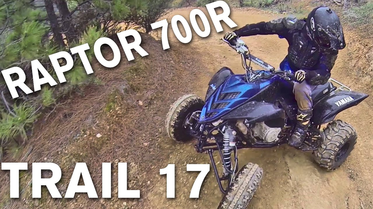 Raptor 700 ATV Adventure Riding on Trail 17