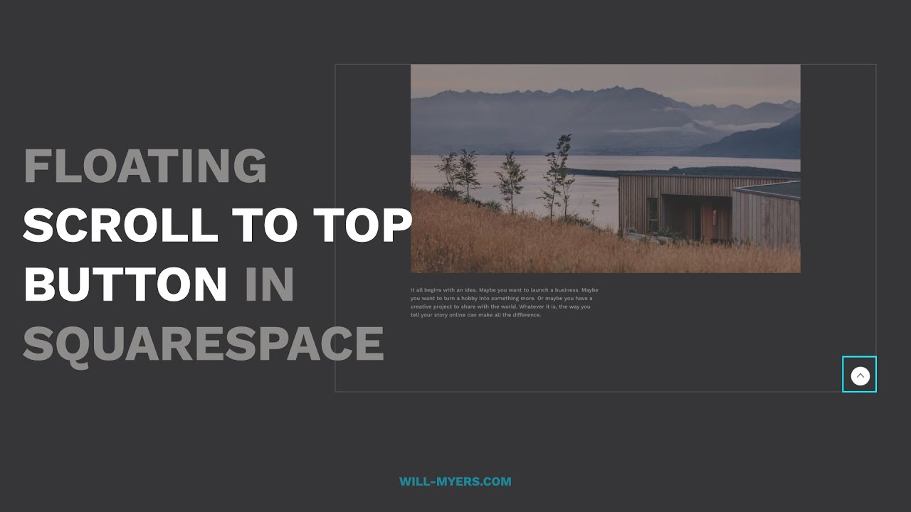 Кнопка «Прокрутить наверх» в Squarespace