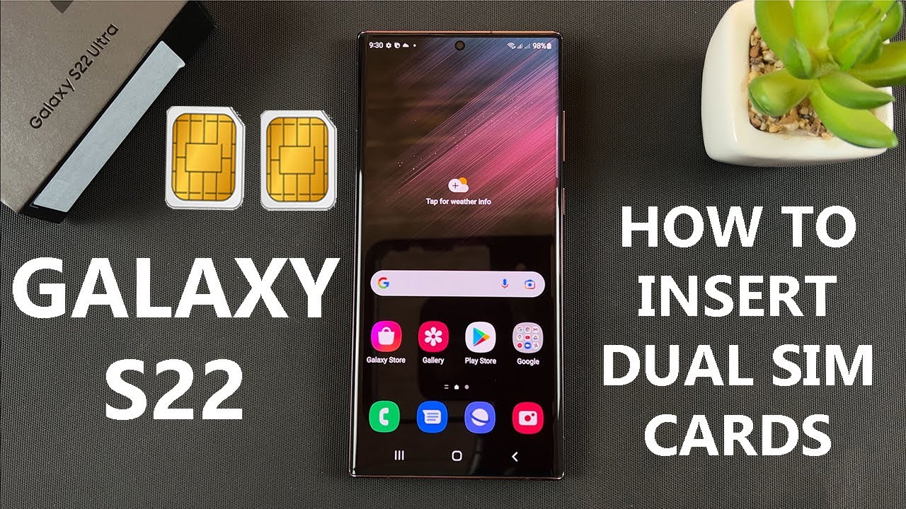 Samsung Galaxy S22 Ultra с двумя SIM-картами &mdash; как вставить 2 SIM-карты