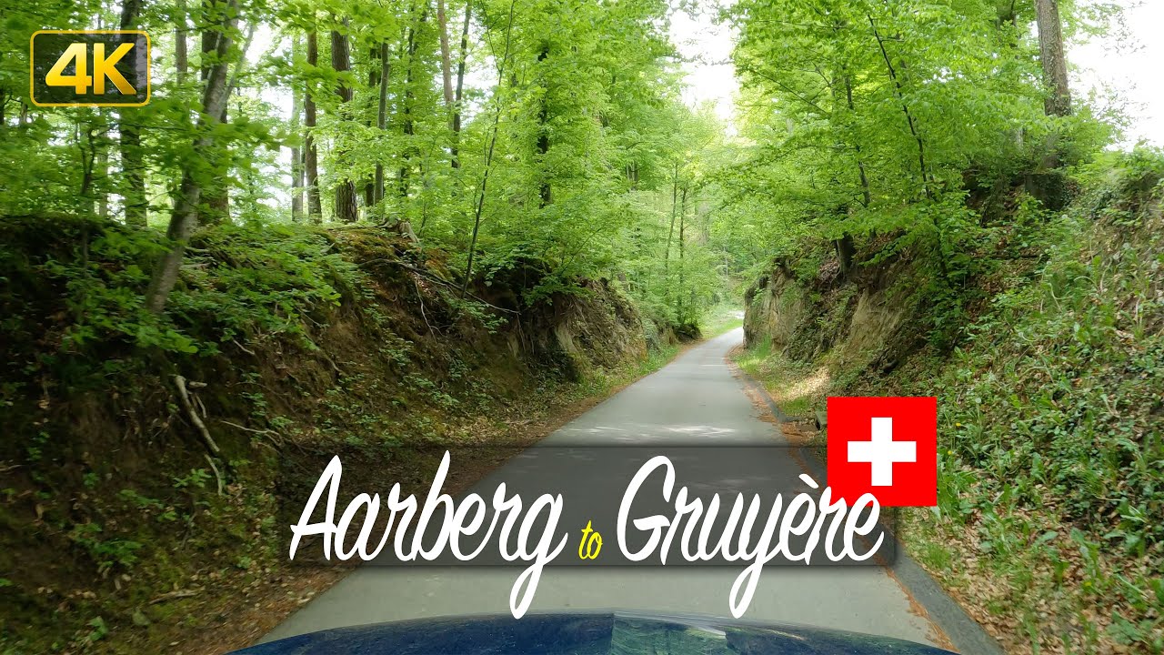 Aarberg to Gruyère, Switzerland 🇨🇭 Spring drive from Aarberg to Gruyère in the Canton of Fribourg