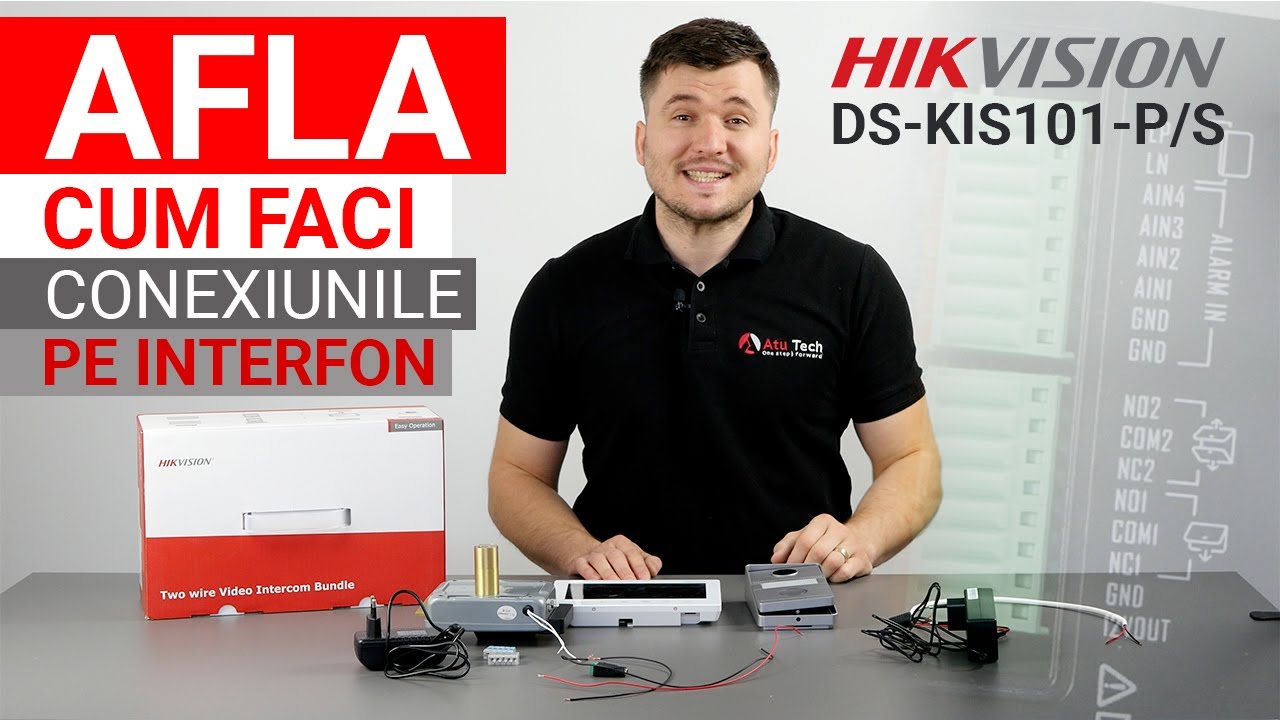 VIDEOINTERFON ANALOGIC HIKVISION DS-KIS101-P/S 2 FIRE APLICAT CONEXIUNI/TEST APEL/YALA