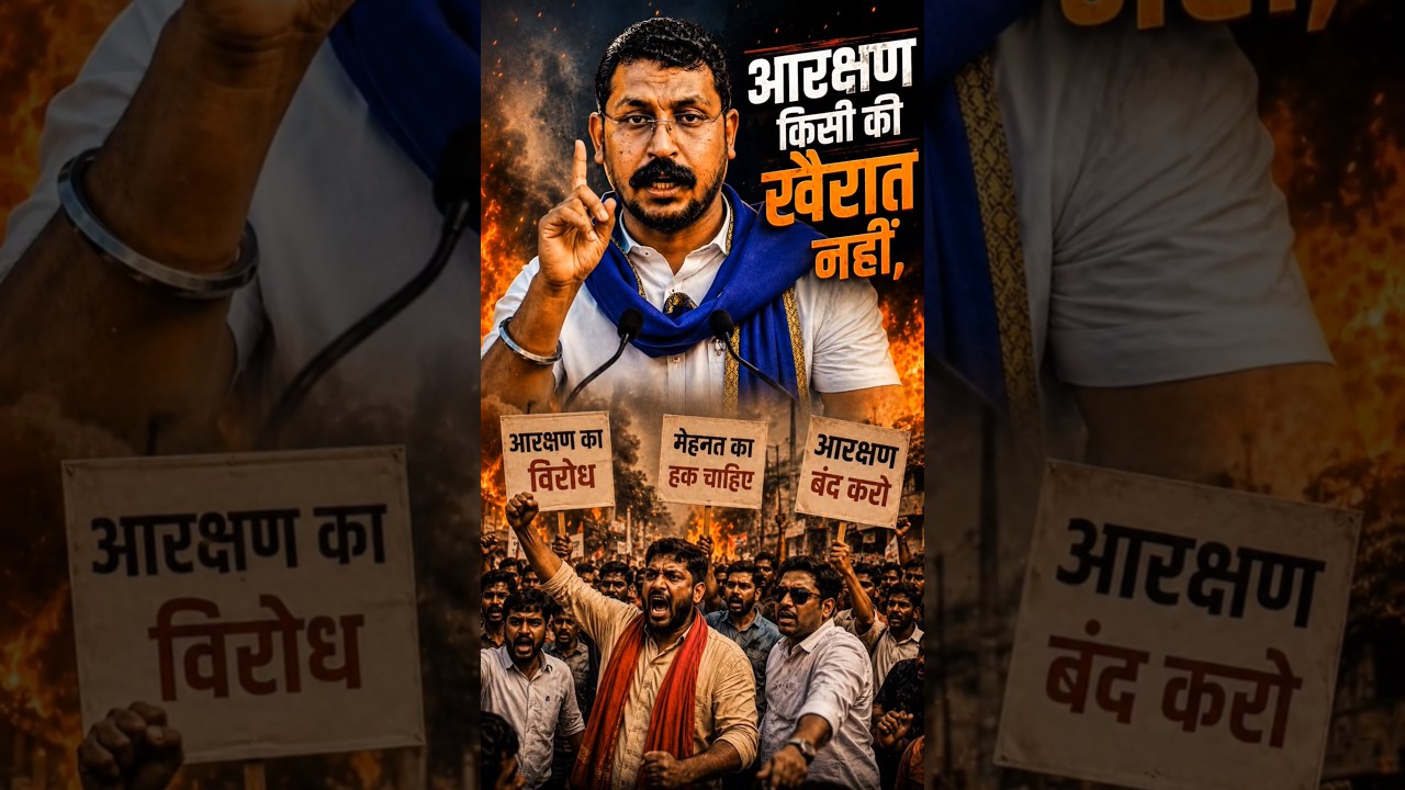reservation protest Chandrashekhar Azad reaction #shorts #bhimarmy #protest