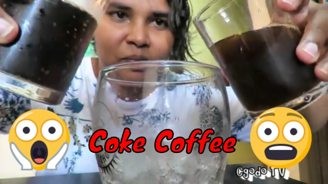 How To Make Coke Mix With Coffee Drink // How To Create  A New Drink - Coke Plus Coffee Taste Test
