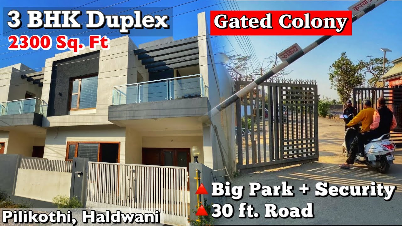 3 BHK Duplex in Ganpati Vihar, Pilikothi HALDWANI🏡2300 Sq. Ft + 30 ft. Road😍Modular Kitchen + PARK