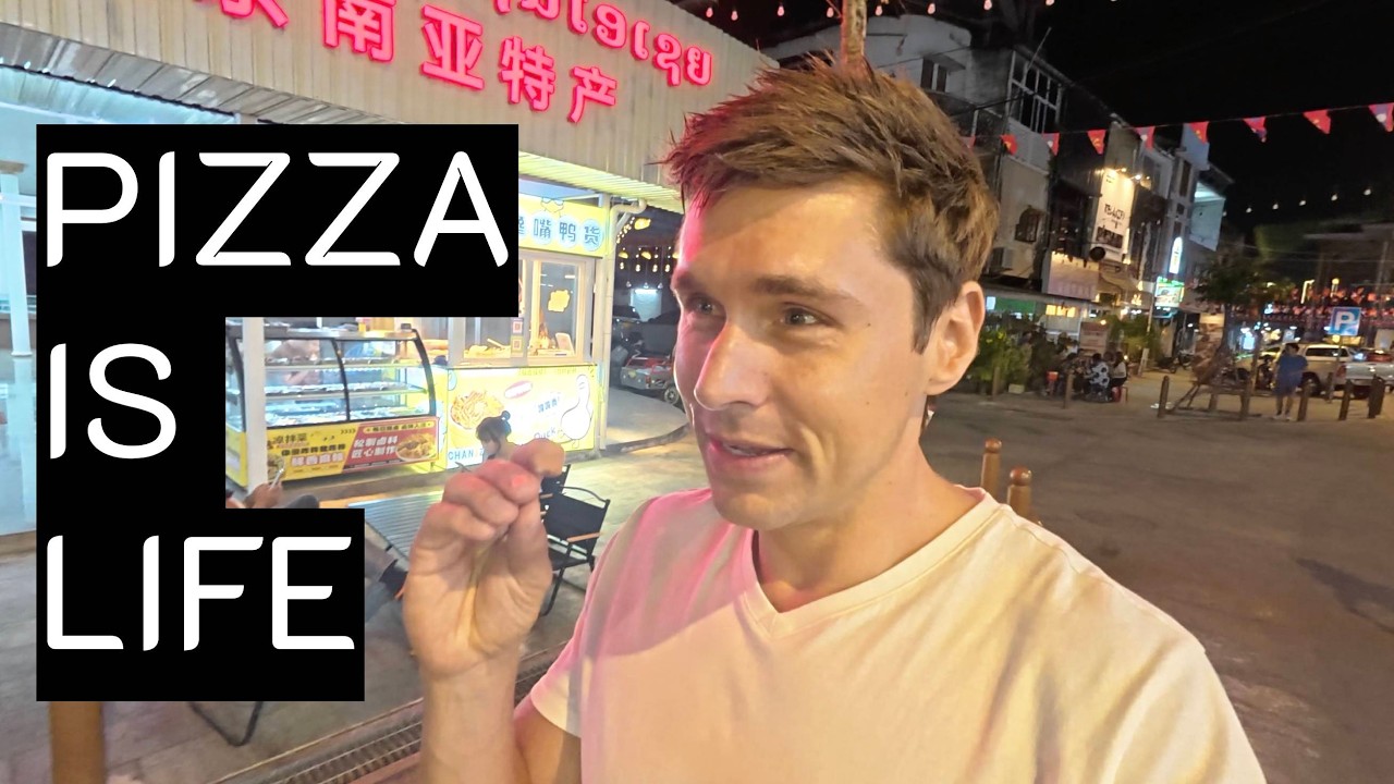 PIZZA and VIENTIANE NIGHT MARKET- Walking in LAOS - ในประเทศลาว พันเหตุผลที่จะรักประเทศไทย