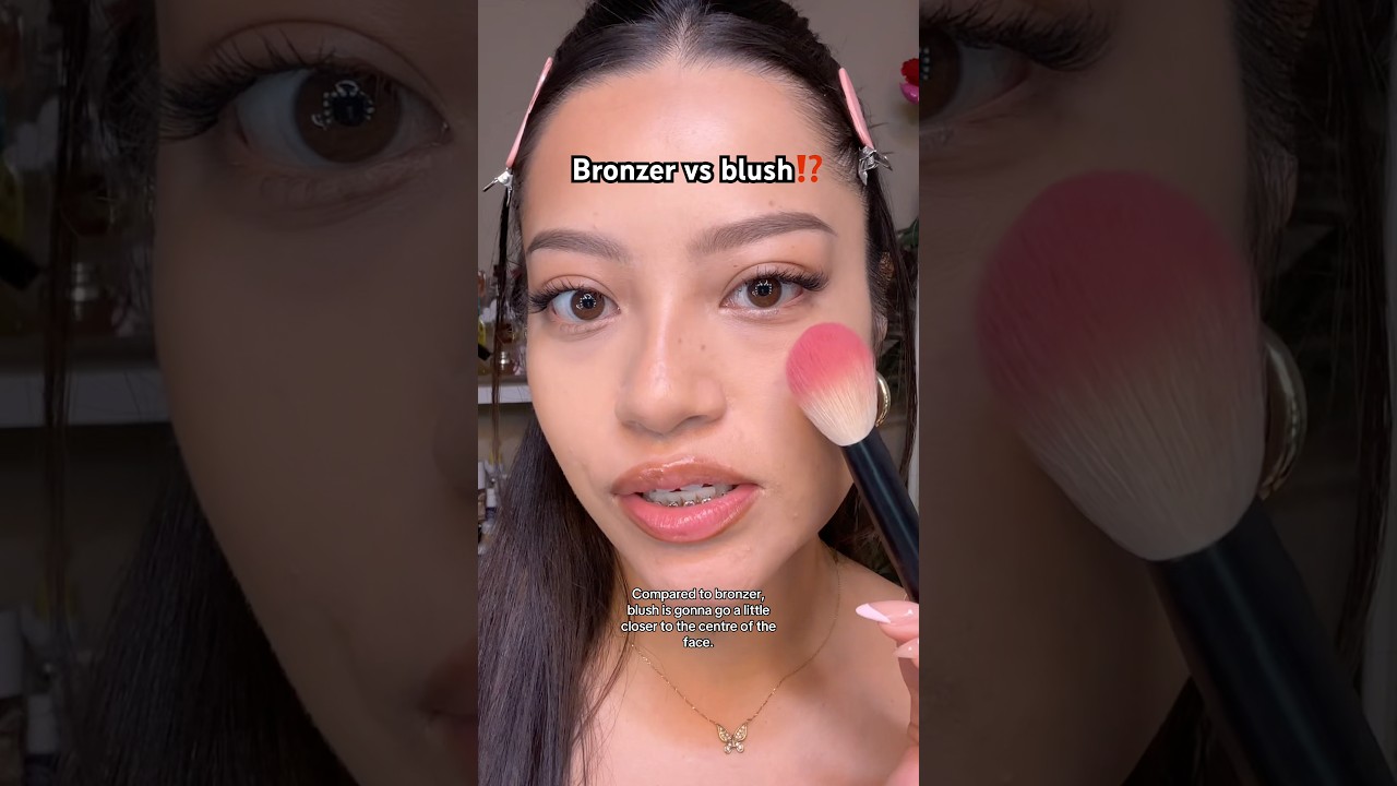 Powder bronzer vs powder blush, what is the difference 🤔