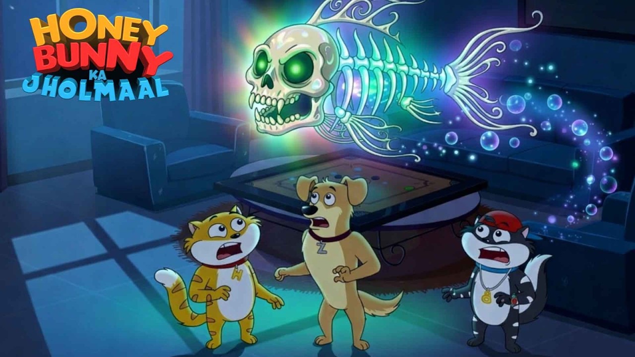 Honey Bunny ने एक चमकती हुई खोपड़ी मछली देखी, जो हवा में तैर रही थी | Gags In Hindi | Funny Cartoon