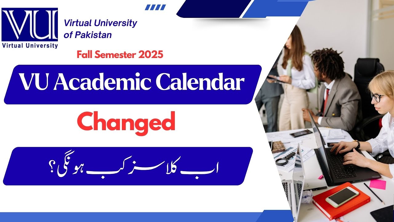 VU academic calendar fall 2025 | important Dates to remembers