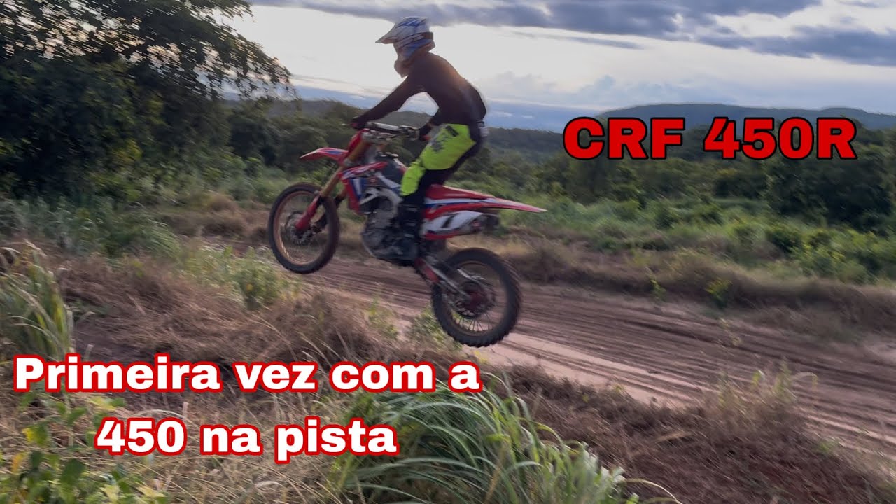 Primeiro vez na pista de crf 450r