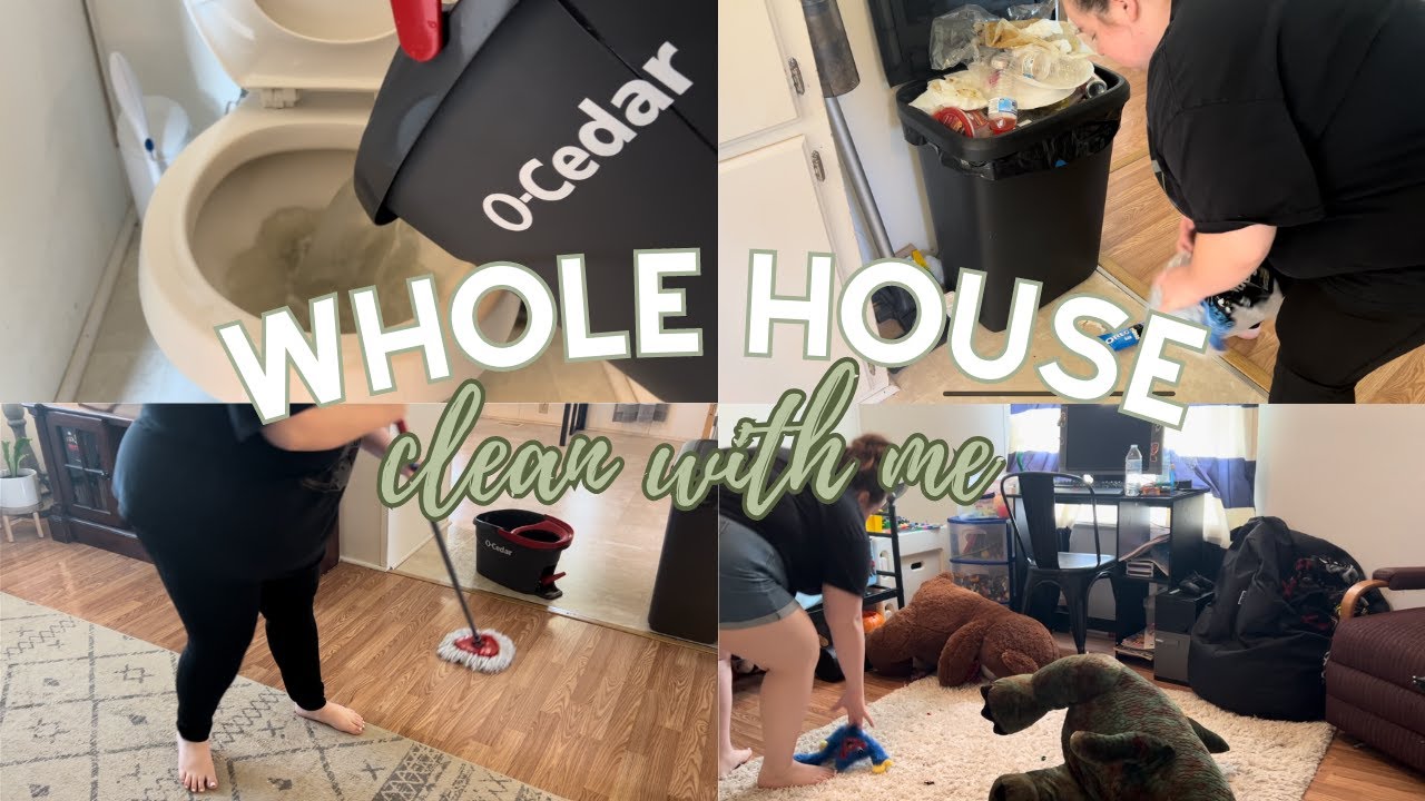 WHOLE HOUSE CLEAN WITH ME - MOBILE HOME CLEAN WITH ME