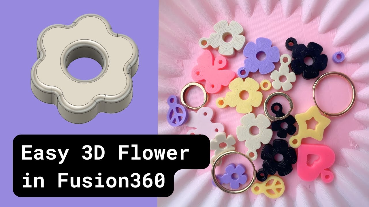 How to 3D model a simple flower in Fusion360