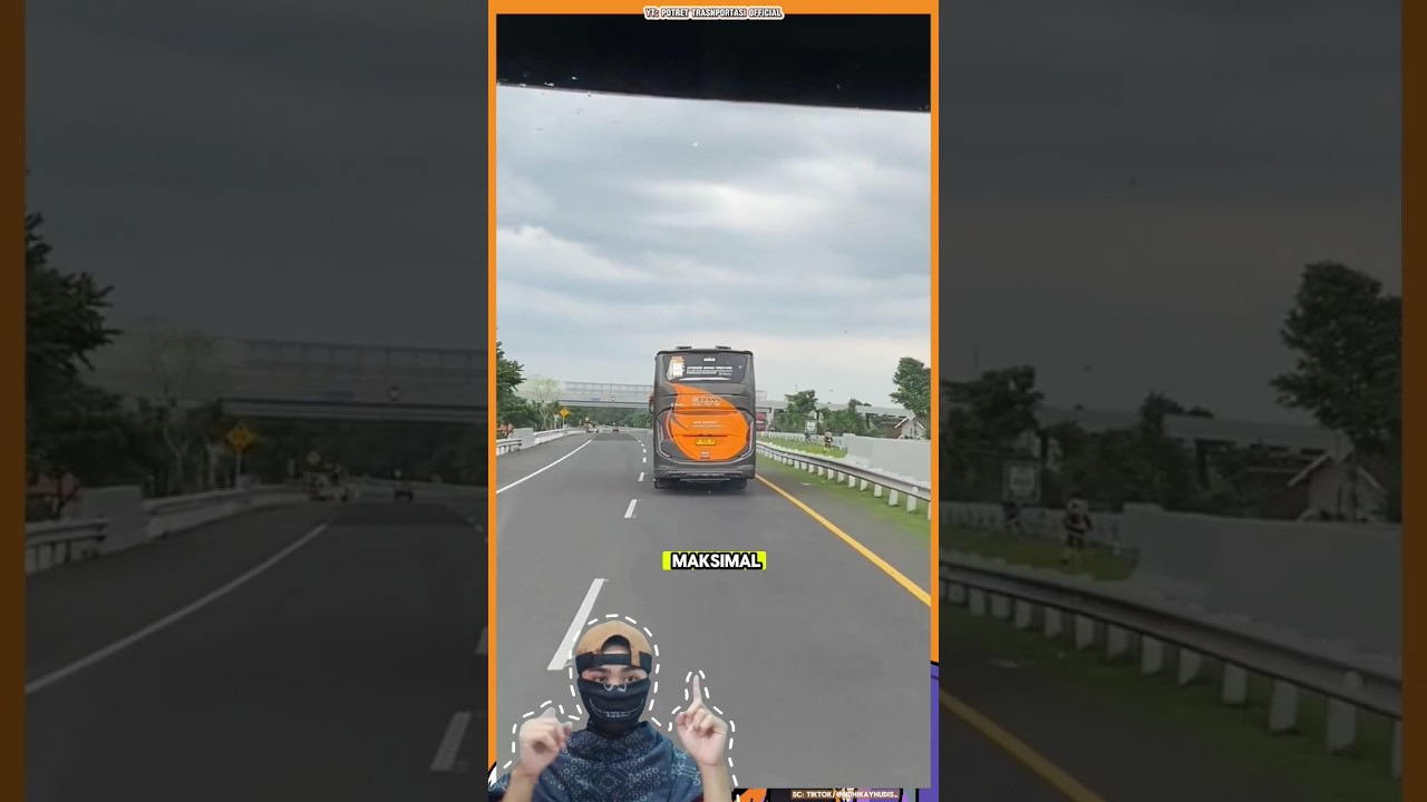 LOH!!! SUDAH MENTOK BATAS MAKSIMAL KECEPATAN BUS
