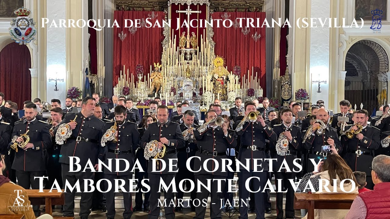 Banda Monte Calvario Martos 2023 - Concierto Parroquia de San Jacinto Dominicos [4K] Sevilla