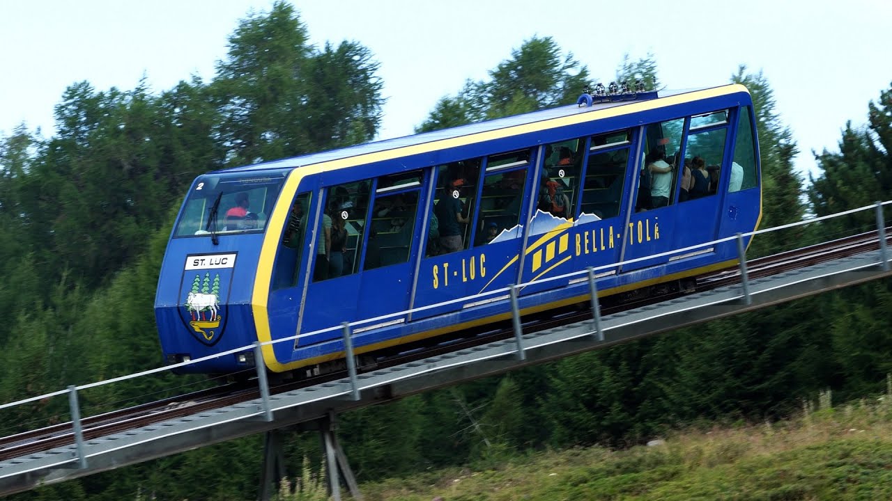St-Luc - Tignousa | Funiculaires 🇨🇭 | Standseilbahnen 🇨🇭| Funicular 🇨🇭