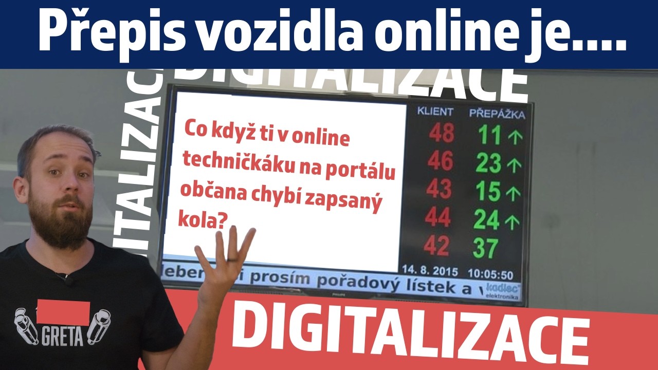 Digitalizace - Jak přepsat auto za 5 minut v pohodlí domova a co když ti chybí zapsaný kola?