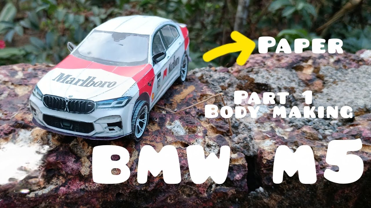 HOW TO MAKE A PAPER BMW M5(part 1) | TUTORIAL | MR. VIVAN 