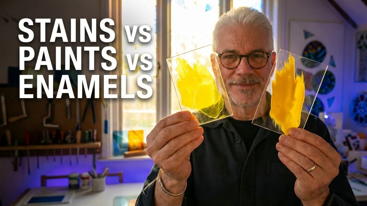 Glass Stains, Paints or Enamels - What's the Difference?