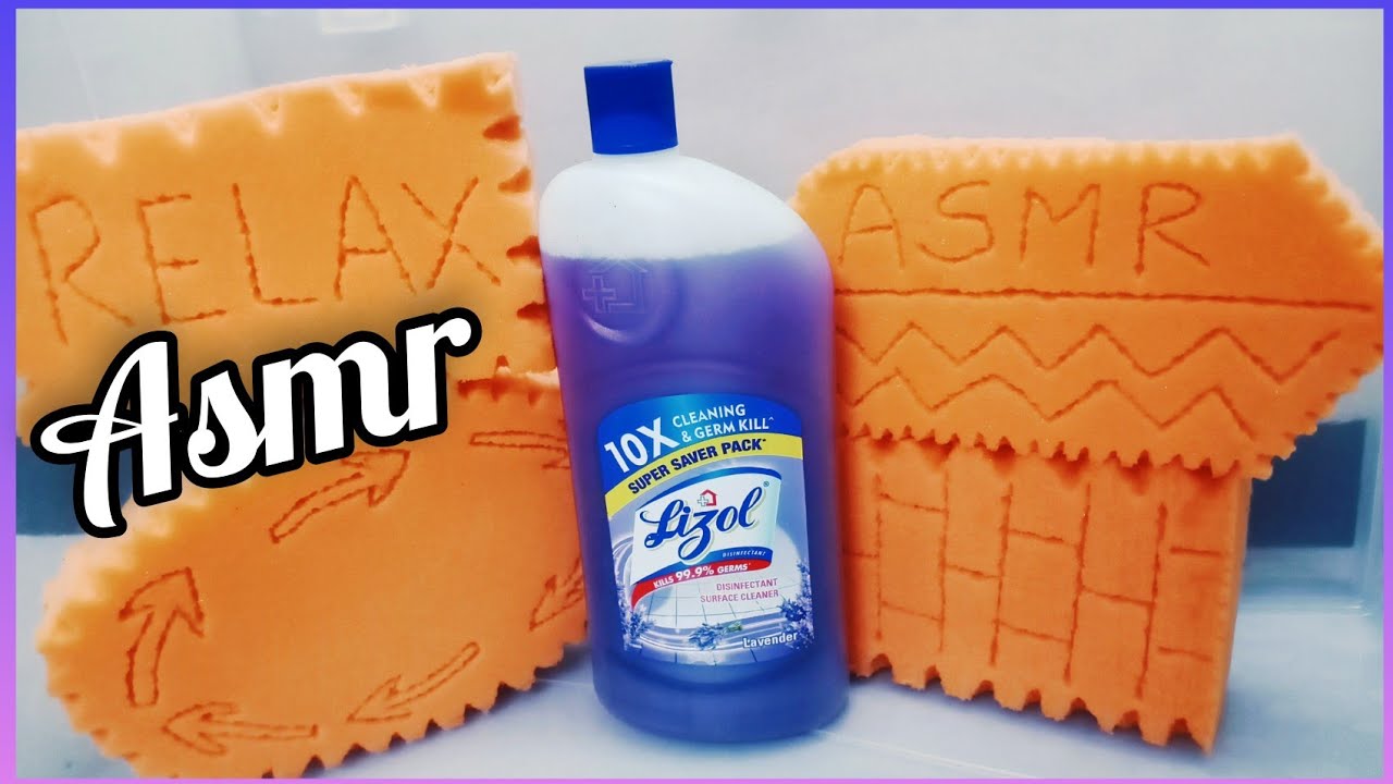Asmr Sponge Squeezing Lizol Floor Cleaner Soapy Sponge Rinsing Asmr Sleep Oddly Satisfying Asmr