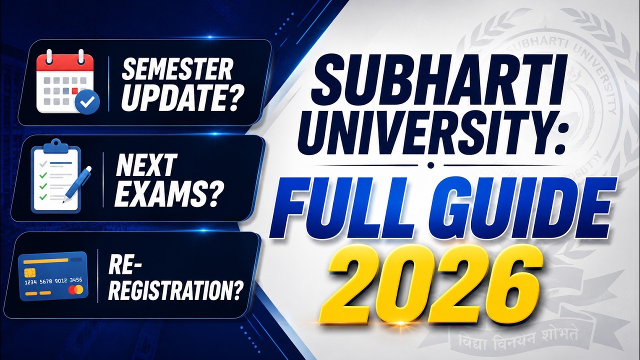 Subharti University DDE: Semester Update, Next Exams & Re-Registration Full Process 2026 #distance