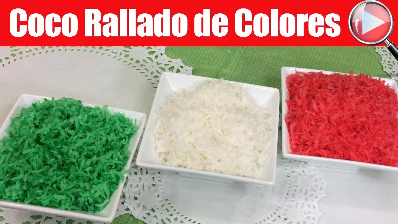COCO RALLADO de COLORES 🌈 FÁCIL, ECONÓMICO y PERFECTO para DECORAR POSTRES o VENDER