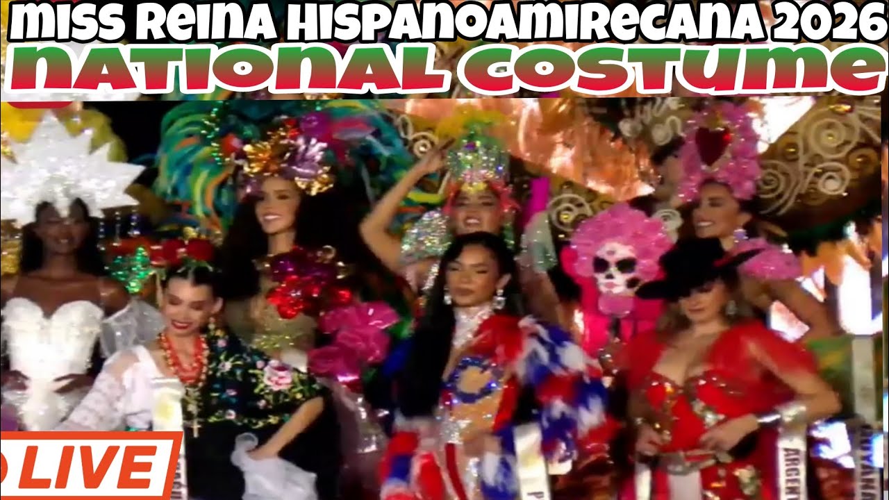 В прямом эфире! Национальный финал конкурса костюмов Miss Reina Hispanoamirecana 2026.