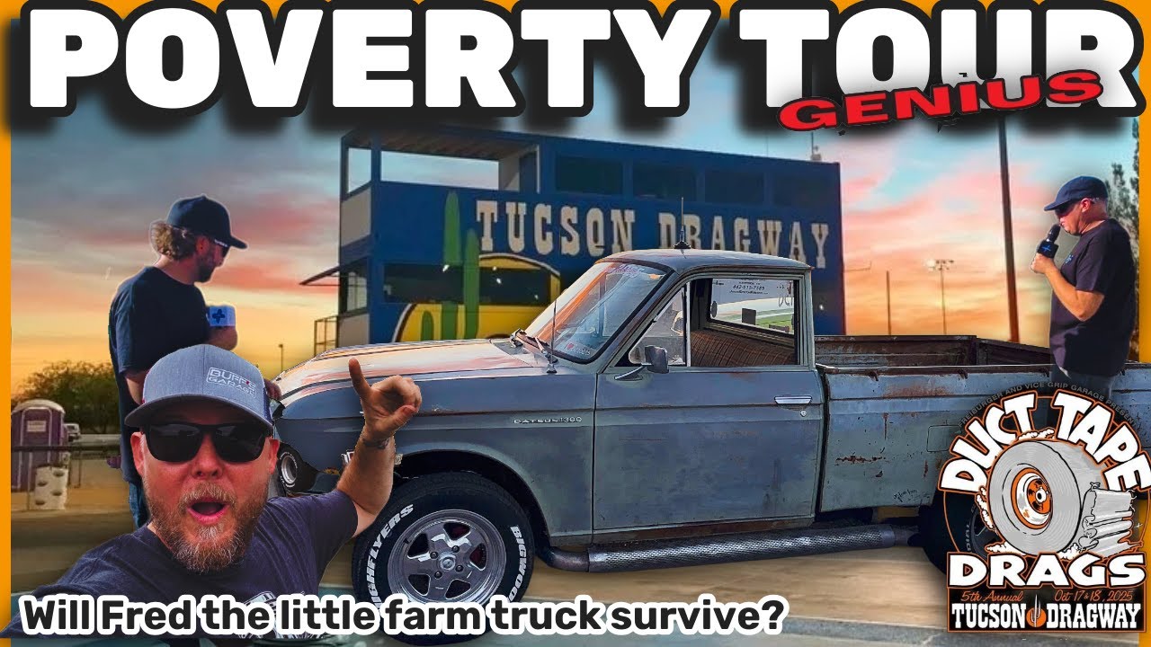 Fred the Little Farm Truck Takes on POVERTY TOUR and Duct Tape Drags