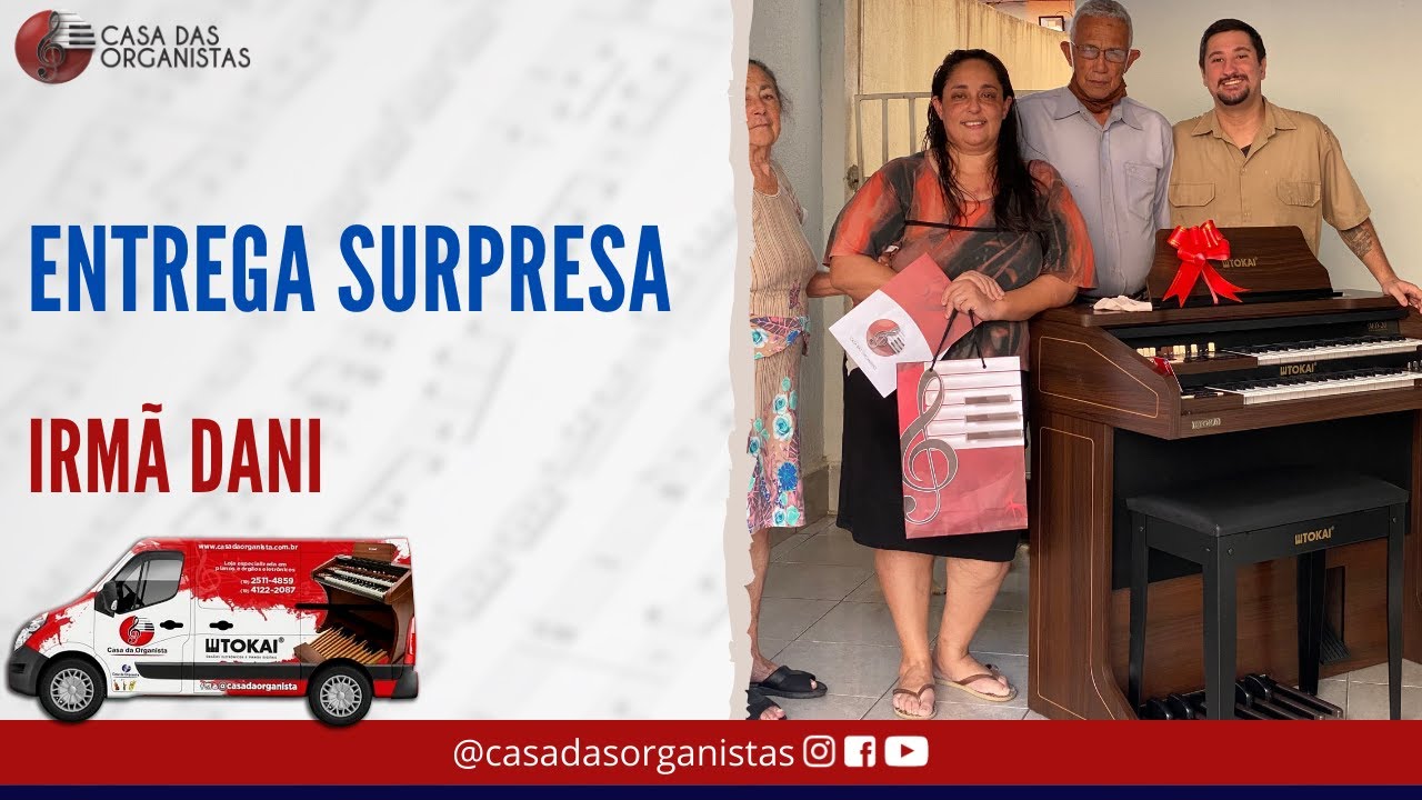 ENTREGA SURPRESA TOKAI MD-20 - MOVIMENTO DO AMOR HORTOLÂNDIA - CASA DAS ORGANISTAS