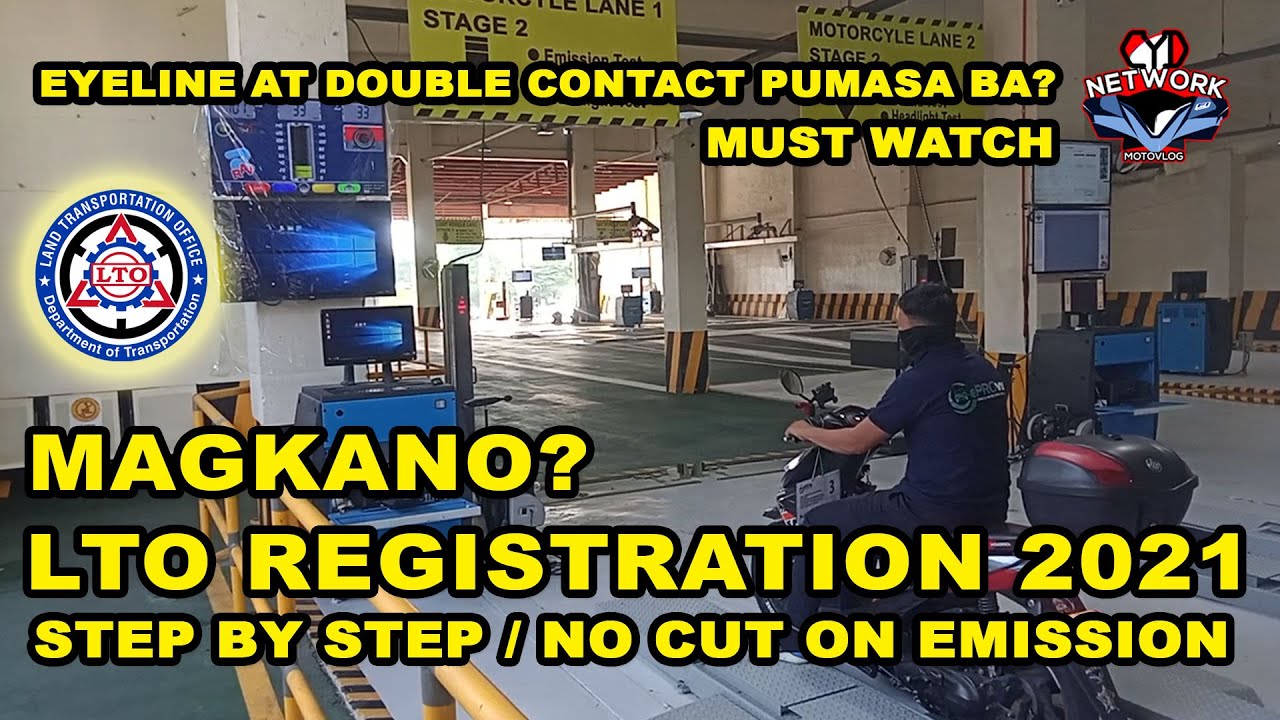 LTO RENEWAL OF MOTORCYCLE REGISTRATION 2021 STEP by STEP GUIDE EMISSION NO CUT #LTO #PMVIC