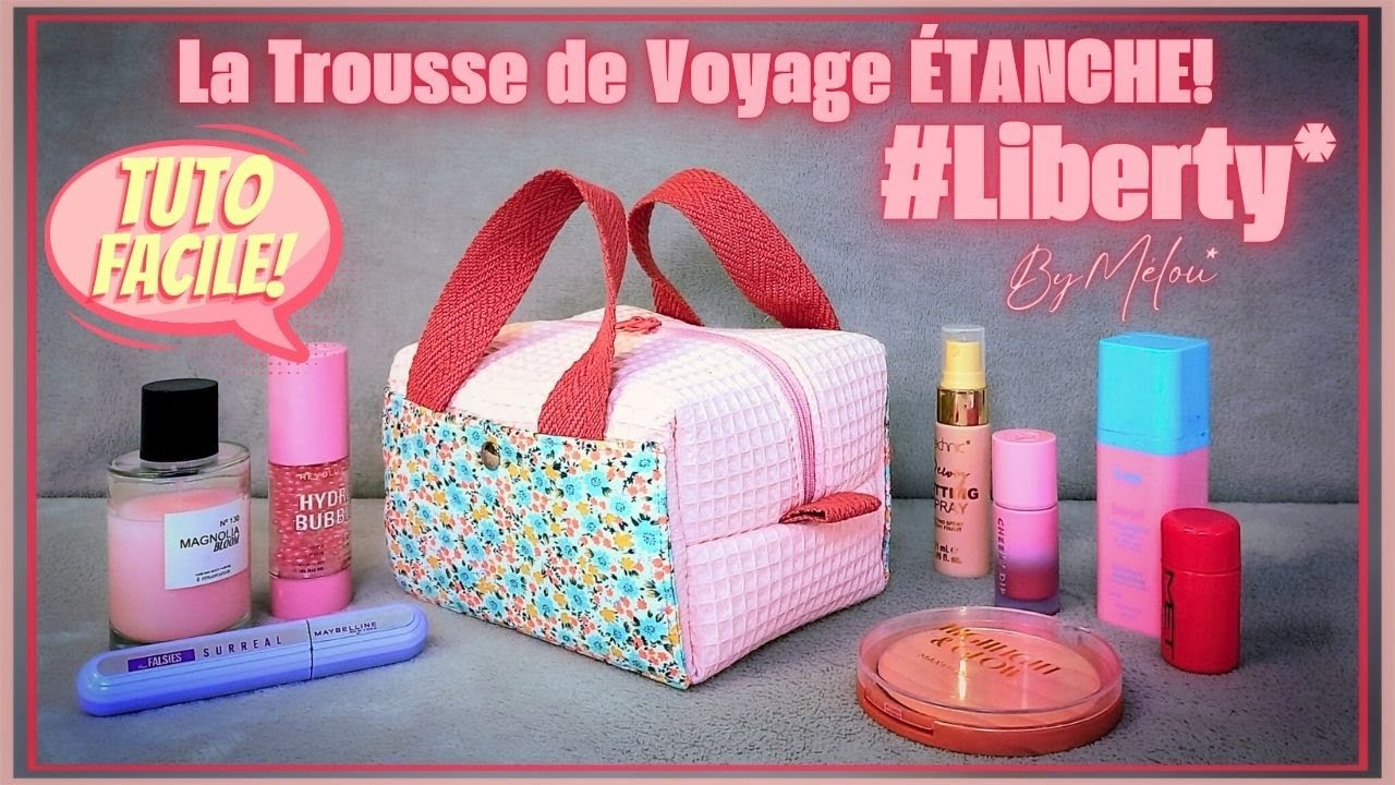 🎀 ПРОСТОЙ РУКОВОДСТВО ПО #DIY 🎀 Сшейте ВОДОНЕПРОНИЦАЕМЫЙ дорожный комплект #LIBERTY #ByMélou 🥰
