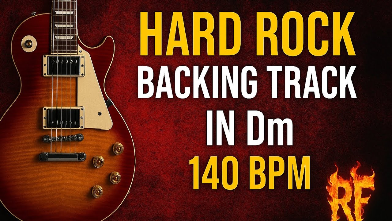 Hard Rock Backing Track in D Minor – 140 BPM | Guitar Jam Track