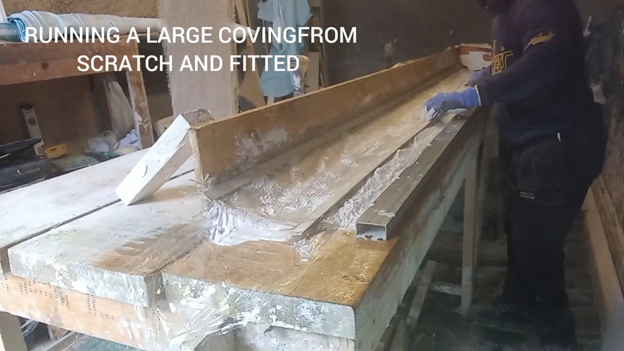 RUNNING A LARGE COVING FROM SCRATCH AND FITTED
