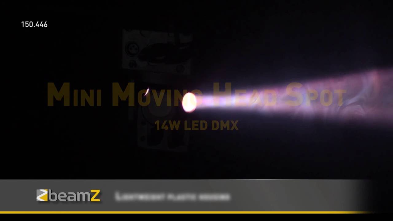 BeamZ Mini LED Moving Head Spot Black 150.446