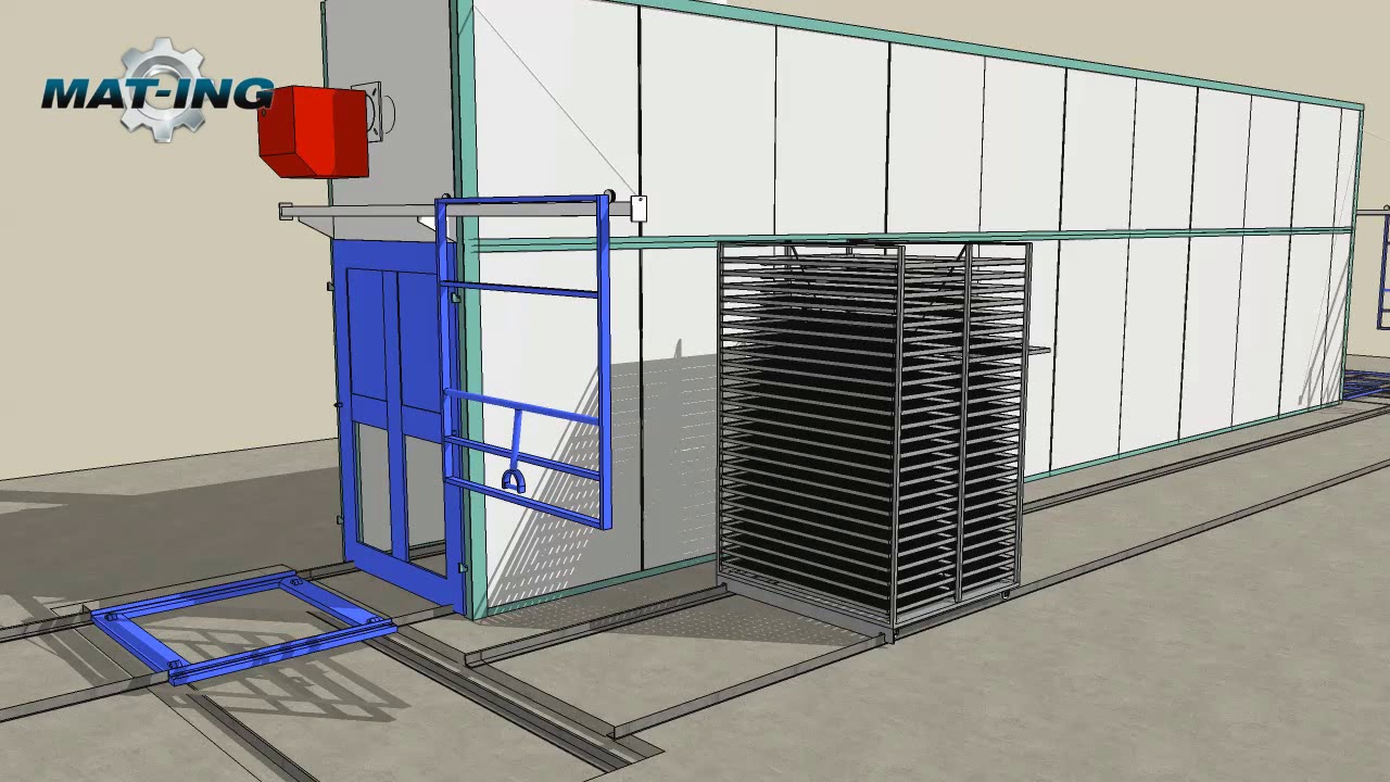 Tunnel dryer С-6000  (animation)