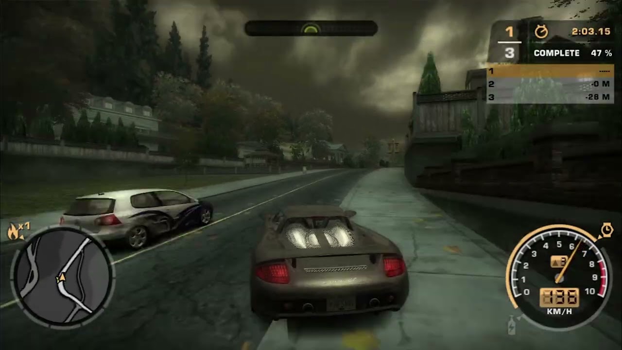 Test Drive PORSCHE Carrera GT in Sprint Race Mode  NFS Most Wanted 2005