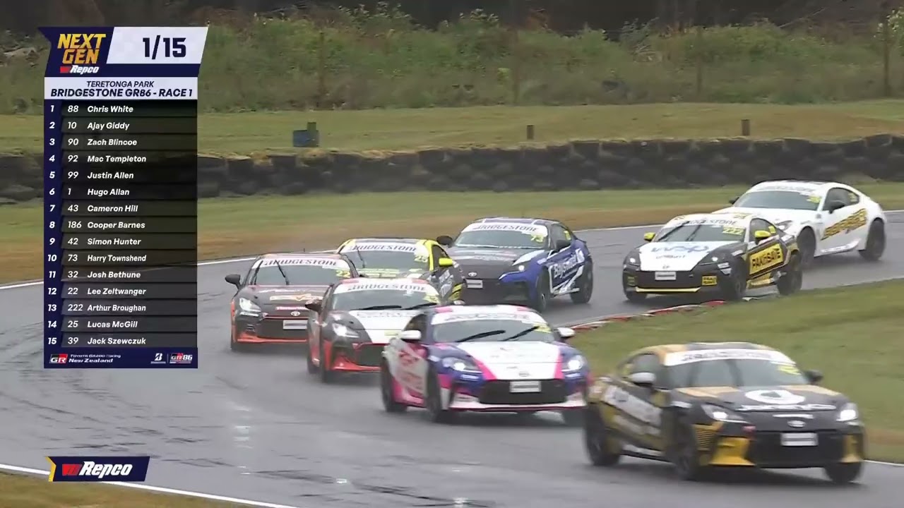 Bridgestone GR86 at Ascot Park Hotel Teretonga International Race one start