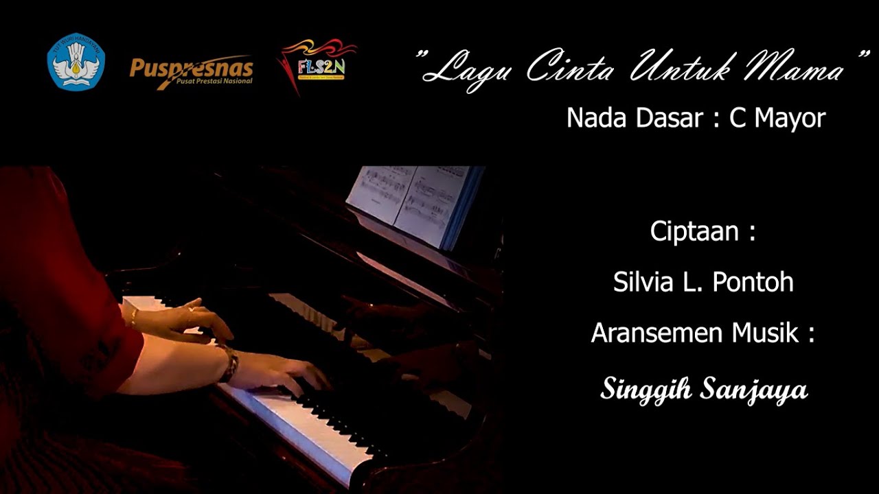 Lagu Cinta Untuk Mama - Selly T Pontoh Nada Dasar C Mayor) FSL2N Menyanyi