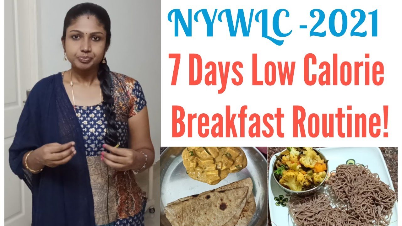 7 Days Breakfast Routine With Calorie Information For Weight Loss | 30 Days Weight Loss Challenge
