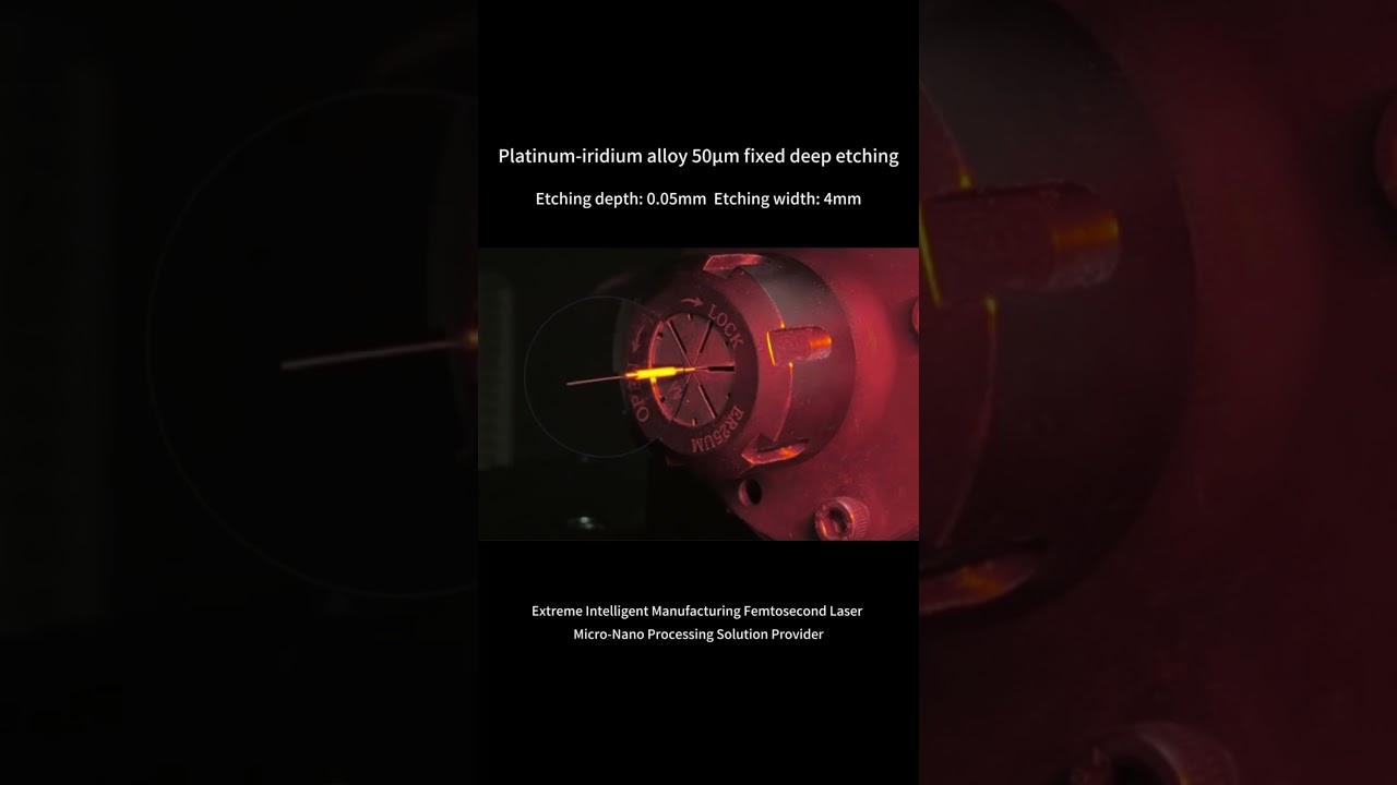 Femtosecond Laser Ablation on Pt-Ir Alloy #ultrafast #femtosecond#PtIrAlloy#Semiconductor#
