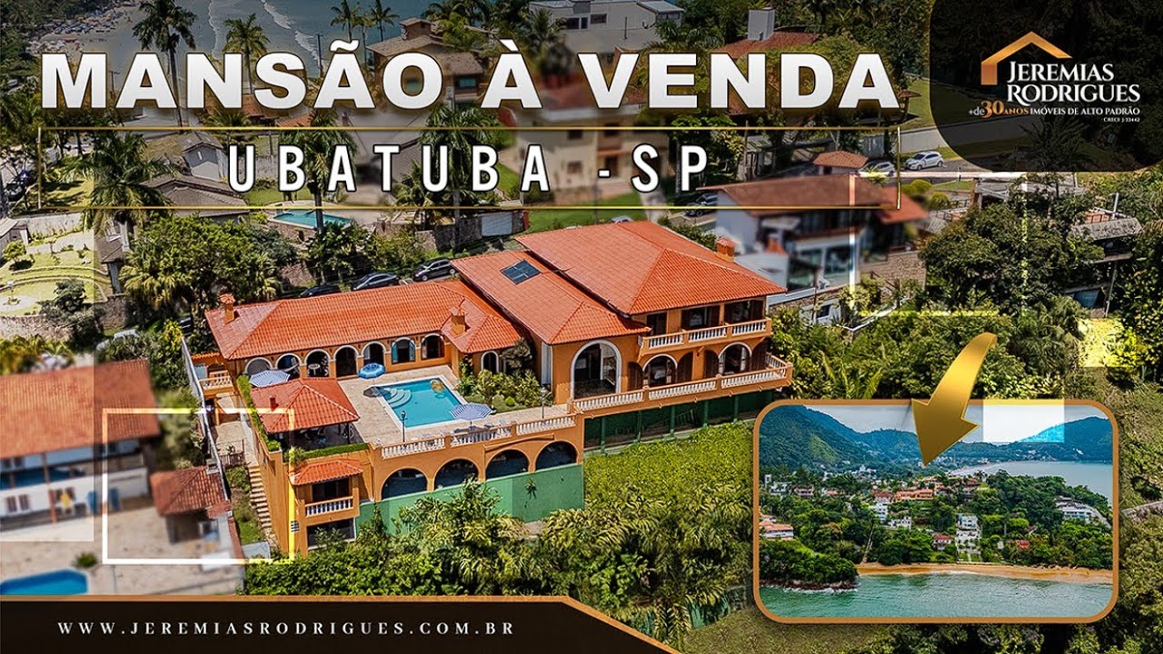 Mansão no Condomínio Santa Rita em Ubatuba! Vista fascinante.